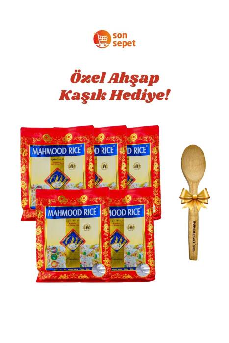 Mahmood Rice Basmati Pirinç 900 G x 5 Adet - 1