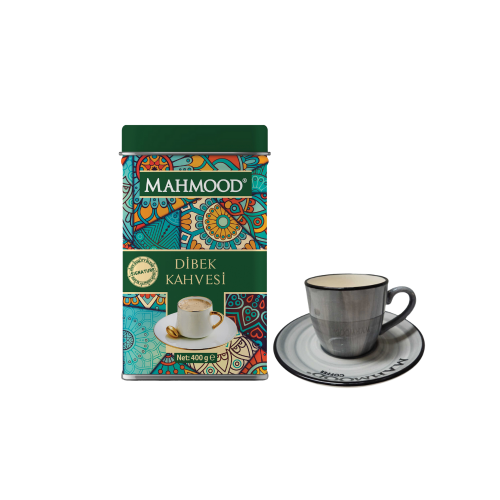 Mahmood Dibek Kahvesi Metal Kutu 400 Gr ve Fincan - Mahmood Coffee