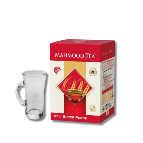 Mahmood Tea Super Pekoe Ithal Seylan Dökme Çayı 400 gr ve Bardak - Mahmood Tea