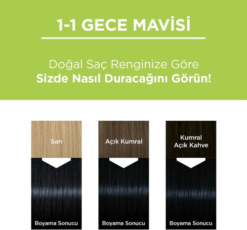 Palette Kalıcı Doğal Renkler 1-1 Mavi Siyah - 7