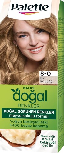 Palette Kalıcı Doğal Renkler 8-0 Bal Köpüğü Saç Boyası - Palette