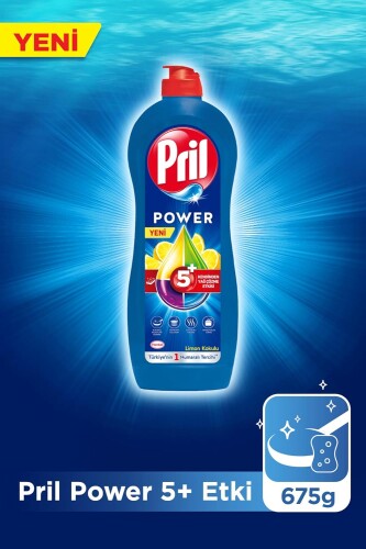 Pril Cold Power Yağ Çözme Etkili Limon Kokulu Sıvı Bulaşık Deterjanı 675 g - 13