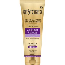 Restorex Dolgunlaştırıcı Saç Bakım Kremi Collagen ve Biotin 250 Ml - Restorex