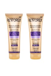 Restorex Dolgunlaştırıcı Saç Bakım Kremi Collagen ve Biotin 250 Ml x 2 adet - Restorex