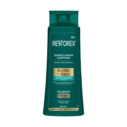 Restorex Kırık Ve Işlem Görmüş Saçlar Için Onarıcı Keratin Argan Bakım Şampuanı 500 ml - Restorex