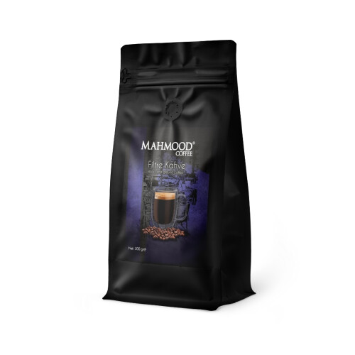 Mahmood Coffee Filtre Kahve 500 Gr ve Rubin Büyük Boy Kahve Filtresi Naturel Kağıt 4 Numara 100 adet Set - 5