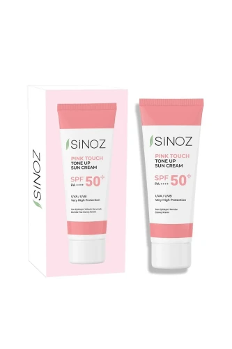 Sinoz Pink Touch Spf 50 Cilt Aydınlatıcı Ton Eşitleyici Pembe Yüz Güneş Kremi 50 ml Tüm Ciltler Için - 7