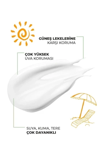 Sinoz Spf 50 Leke Karşıtı Yüksek Koruyucu Yüz Güneş Kremi 50 ml Normal Ve Kuru Ciltler Için - 6