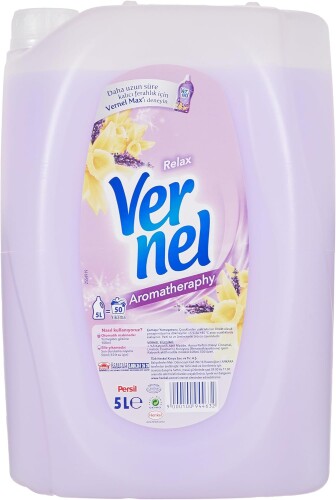 Vernel Çamaşır Yumuşatıcısı Aromatherapy Relax, 5 Litre, 50 Yıkama 